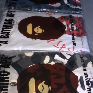 Bape tee shirts
